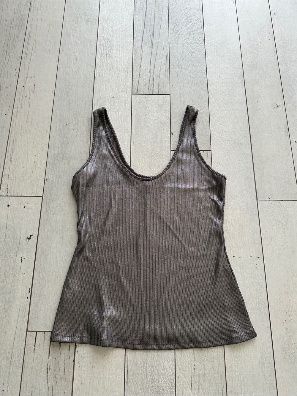 a new day Ribbed Scoop Tank Top new without tags